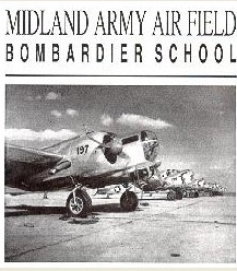 Historic photo of aircraft at Midland Army Air Field Bombardier School
