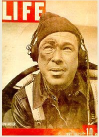 LIFE magazine cover featuring a World War II bombardier