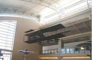 The Pliska Aeroplane on display at Midland International Air & Space Port